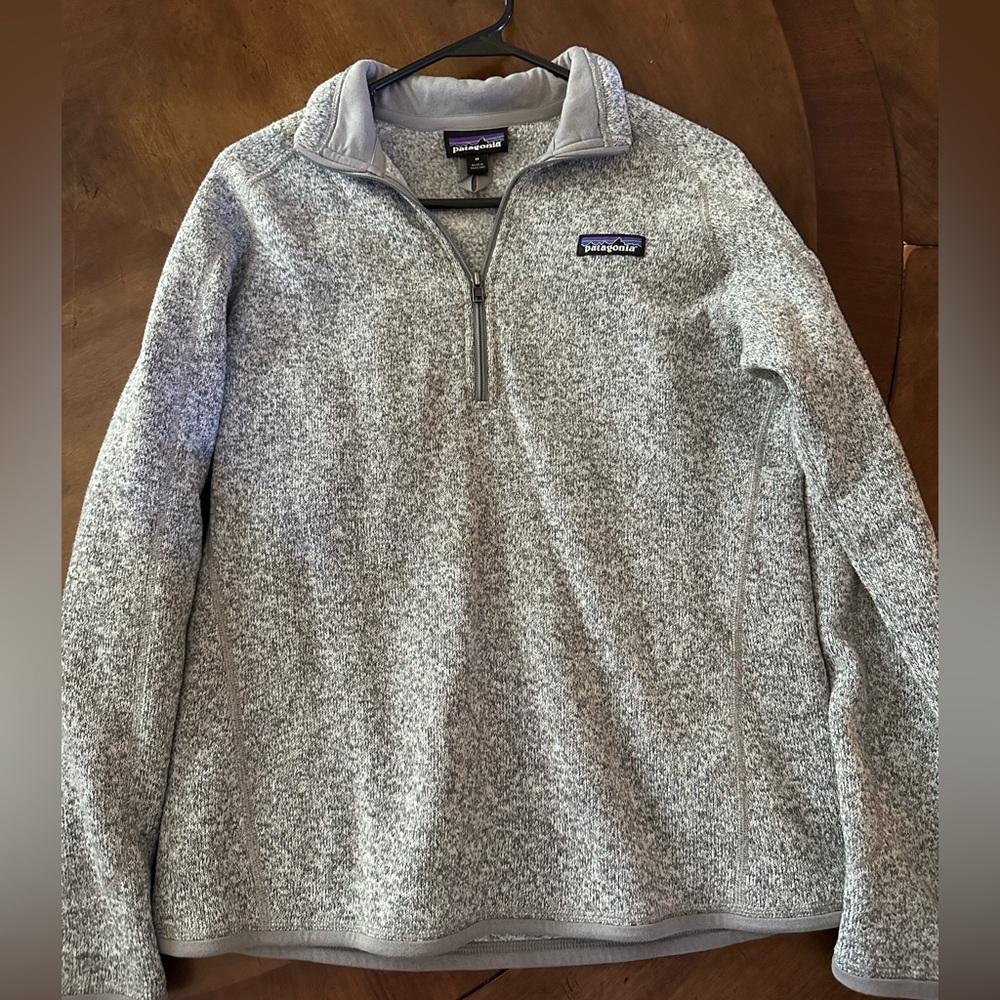 Patagonia Women’s Better Sweater 1/4 Zip, size M :) birch white